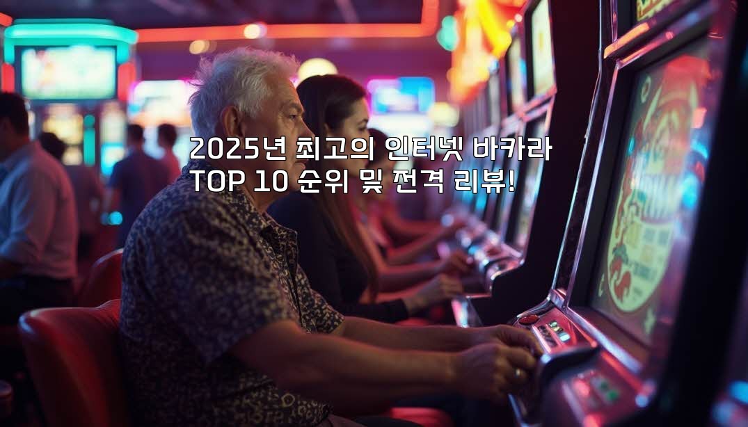 2025년 최고의 인터넷 바카라 TOP 10 순위 및 전격 리뷰! aiimg39593