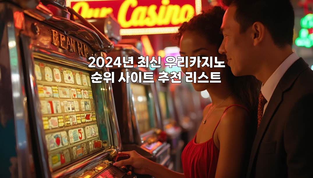 2024년 최신 우리카지노 순위 사이트 추천 리스트 aiimg417286