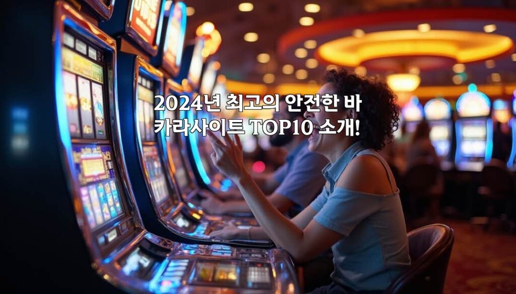 2024년 최고의 안전한 바카라사이트 TOP10 소개! aiimg680569