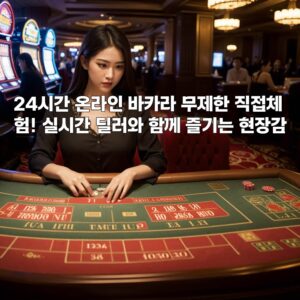 24시간 온라인 바카라 무제한 직접체험! 실시간 딜러와 함께 즐기는 현장감 aiimg72737