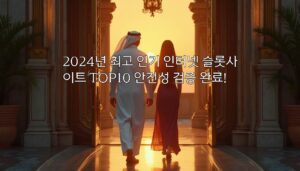 2024년 최고 인기 인터넷 슬롯사이트 TOP10 안전성 검증 완료! aiimg91305