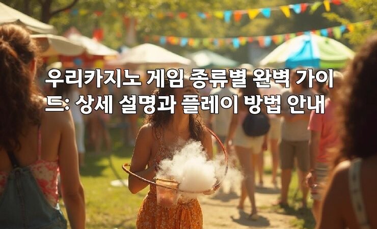 우리카지노 게임 종류별 완벽 가이드: 상세 설명과 플레이 방법 안내